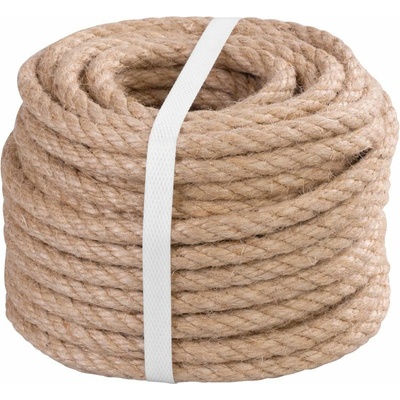 Prémiové jutové lano, přírodní, Ø 10 mm x 20 m
