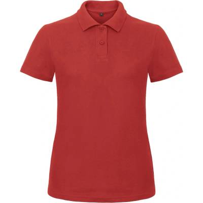 Dámska polokošela B&C Basic červená fuchsiová