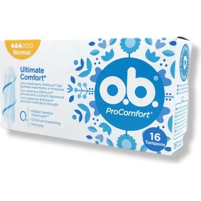 O. B хигиенни тампони, ProComfort, Normal, 16 броя