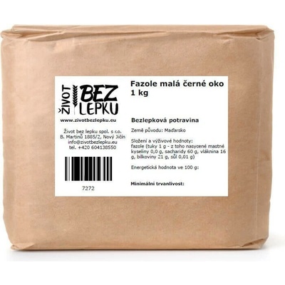 Život bez lepku Fazuľa malá čierne oko 1 kg