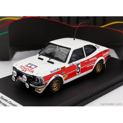 Trofeu Toyota Corolla Levin night Version N 5 Winner Rally Baltic 1977 A.warmbold J.todt Bílá Červená 1:43