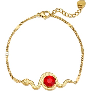 HARAHU Гривна si-21260 - Златна / Червена kp21260 (si-21260)