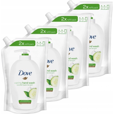Dove tekuté mýdlo okurka a zelený čaj náhradní náplň 4 x 500 ml