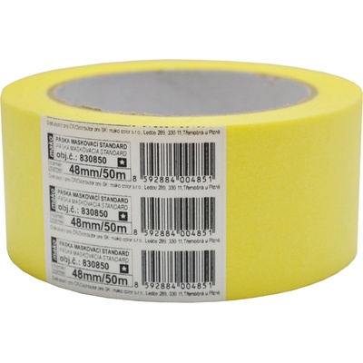 Mako Basic Lepicí páska zakrývací hladký krepová 3 dny do 60 °C 48 mm × 50 m