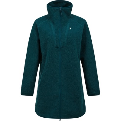 Peak Performance Дамско поларено яке Peak Performance Women's Naturerush Pile Long Full Zip Fleece jacket - Ponderosa Pine (105-7132-0214)