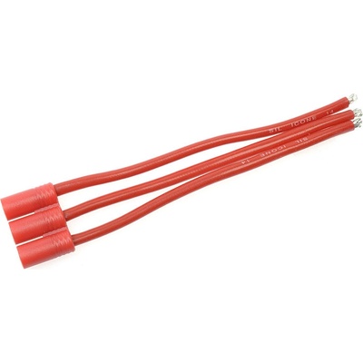 GForce Konektor zlacený 3.5mm 3-pin samice s kabelem 14AWG 10cm