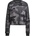 Adidas Дамска блуза Adidas Essentials 3-Stripes Camo-Print Cropped Sweatshirt womens - Black