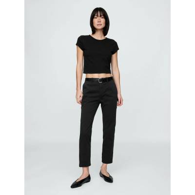 GAP Хаки панталони Mid Rise downtown GAP GAP | Cheren | ЖЕНИ | 8 TALL