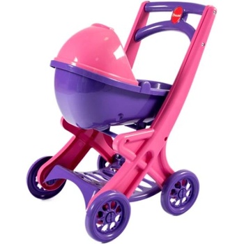 Doloni Пластмасова количка за кукли - розова/лилава