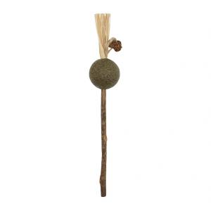 Uniq Pets Purrnip Catnip Ball with Matatabi - играчка за котка с котешка мента, мататаби и пискюл, 18 см