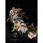 Radi handmade Диадема с прасковени хортензии за всеки ден (973)