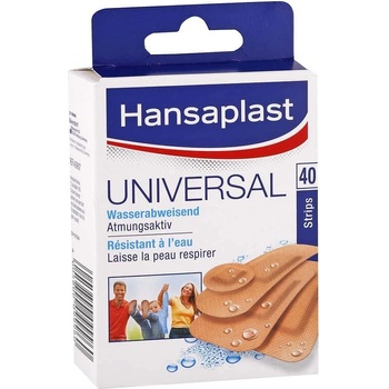 Hansaplast Universal vodeodolné náplaste 4 veľkosti 40 ks