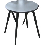 Horecano HORECANO-Масичка за шезлонг метална Ø46cm. x h46cm. (DE18336) (017403)