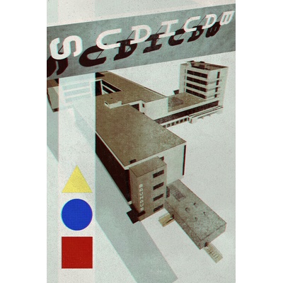 Plagát, Obraz - Bauhaus Dessau architecture in vintage magazine style III, Rosana Laiz Blursbyai, 26.7 × 40 cm