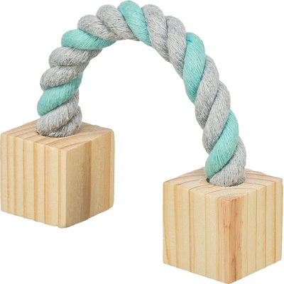 Trixie lano s drevenými kockami 20 cm