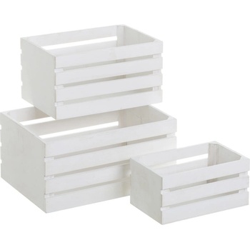 Casa Selección Бели кутии за съхранение в комплект от 3 бр. 31x23x15 cm - Casa Selección (803059)