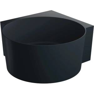Omnires Ovo M+ - Ъглова вана 120х120 см черна мат OVO120WNBLV (OVO120WNBLV)