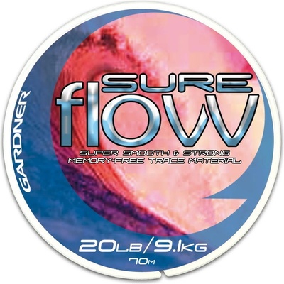 Gardner Náväzcový vlasec Sure Flow crystal 70m 30lb