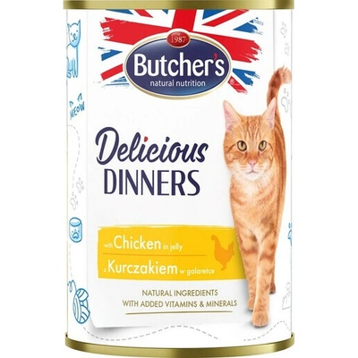 Butcher's Delicious Dinners kúsky s kuracím mäsom 400 g