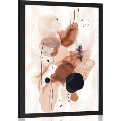 Plakát abstraktní tvary No13 - 40x60 white