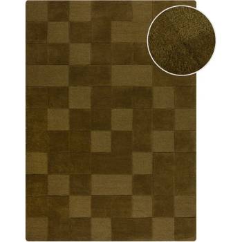 Flair Rugs Ръчно изработен вълнен килим в цвят каки 160x230 cm Checkerboard - Flair Rugs (503119376087)