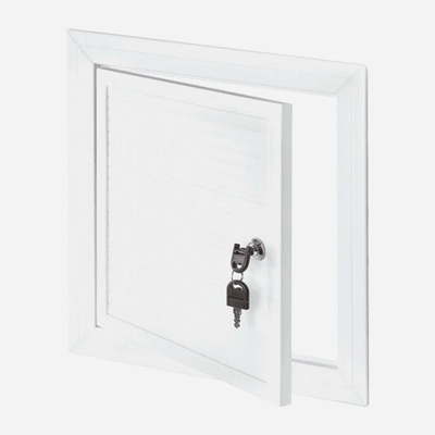 Den Braven PVC revizní dvířka 400 x 600 mm se zámkem a klíčem bílá