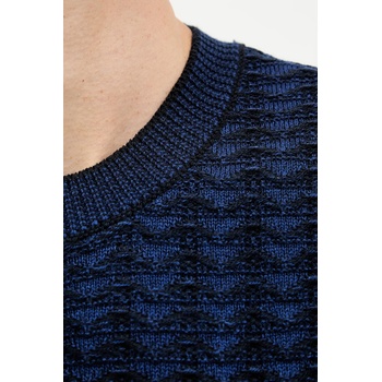 Giorgio Armani Пуловер с вълна Armani Exchange в тъмносиньо от лека материя XM001321 AF11965 (XM001321.AF11965)