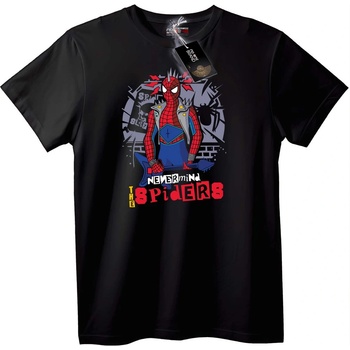 NOONEBRAND Тениска Spider-Man Немай Грижа за Паяците - XL, Black