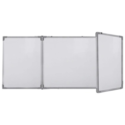 Top Office Бяла дъска, 120 x 360 (90 + 180 + 90) cm, тройна, магнитна, с алуминиева рамка (O1077140017)