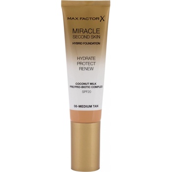 Max Factor Miracle Second Skin make-up SPF20 08 Medium Tan 30 ml