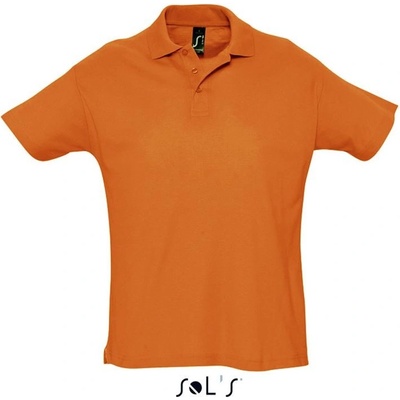 Sol's pánska bavlněná polokošile Summer oranžová