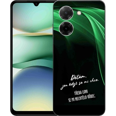 mmCase na Xiaomi Redmi A5 (171.7x77.8x8.3mm) - vtipný text 12 černé pozadí