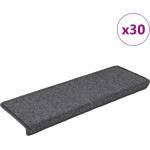 vidaXL Изтривалки за стълби, 30 бр. , 65x21x4 см, тъмносиви, с правоъгълен кант (3365777)