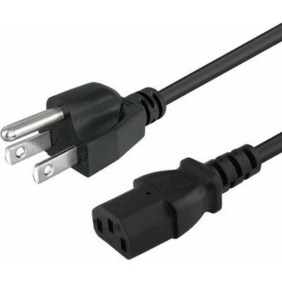 PremiumCord Kabel síťový k počítači 2m s USA zástrčkou kpsp2-usa