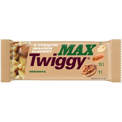 Twiggy Tyčinka MAX ořechová 35 g
