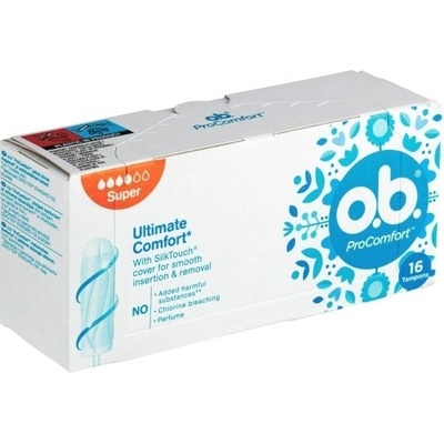 O.B. ProComfort Super Ultimate Comfort hygienické tampóny 16 ks