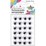 TITANUM Self-adhesive eyes with axes 15mm straddles 24pcs