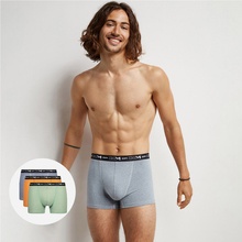 Dim pánské boxerky 3 ks Dim Cotton St BOXER 3x světle modrá