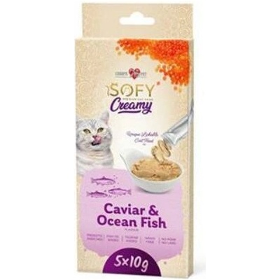 Pochoutka Aiko Cat SOFY Creamy Caviar&Ocean Fish 5x10 g