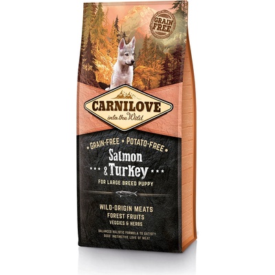 Carnilove Salmon & Turkey for Large Breed Puppy 12 kg