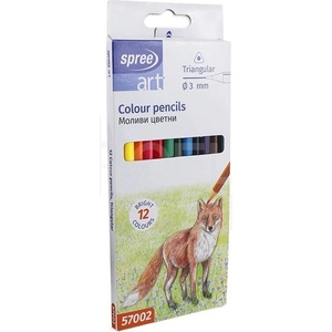 Spree Цветни моливи spree 12 цвята