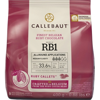 Callebaut Čokoláda ruby 33,6% 400 g