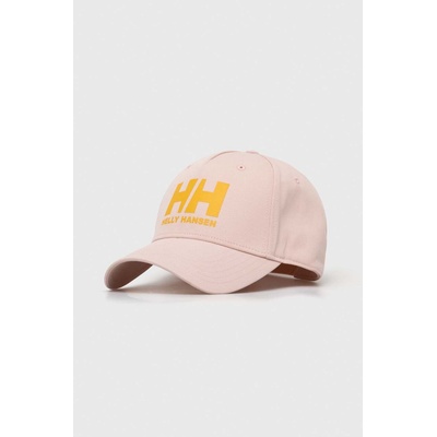 Helly Hansen Памучна шапка с козирка Helly Hansen Czapka HH Ball Cap 67434 001 в розово с принт 67489 67434 (67434)