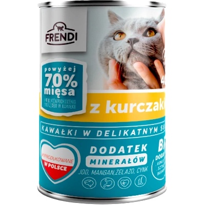 Frendi парченца в деликатен сос с пилешко месо, 400 г, за котки