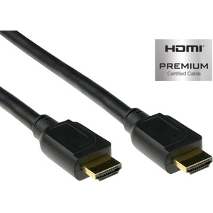 ACT HDMI Високоскоростен висококачествен сертифициран кабел v2.0 HDMI-A мъжки към HDMI-A мъжки 3 м черен AK3945 (AK3945)