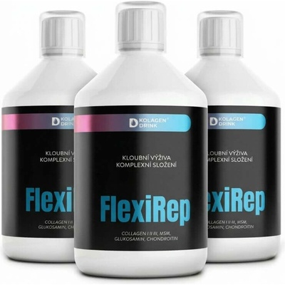 99-dňová kúra KolagenDrink FLEXIREP väzivá, šľachy, kosti 3 x 500 ml