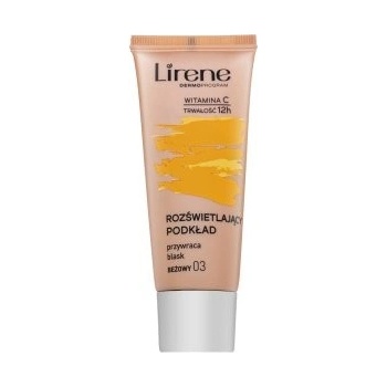 Lirene Vitamin C rozjasňujúci fluidný make-up pre dlhotrvajúci efekt 03 Beige 30 ml