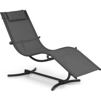 Blumfeldt Nantes, люлеещ се стол, 63, 5 x 98, 5 x 155 см, ComfortMesh, тъмно сив (HMD1-Nantes-GR) (HMD1-Nantes-GR)