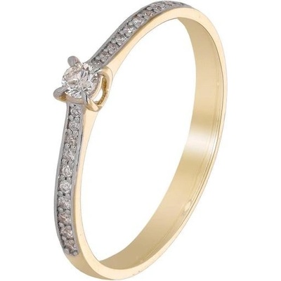 Zlaton Prsten žluté zlato s diamantem 000390812238
