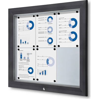 Jansen Display Vonkajšia uzamykateľná vitrína 6 x A4
